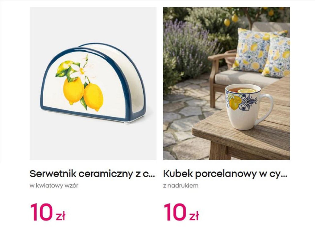 Ta cytrynowa zastawa z Pepco oczaruje każdego. Sprawi, że poczujesz się jak na Wybrzeżu Amalfi!