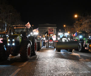 Protestyrolników w Paryżu