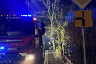 wypadek w Dąbrówce Stanach gmina Skórzec