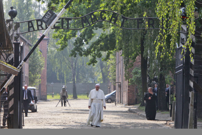 Papież Franciszek w obozie Auschwitz Birkenau