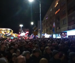 Manifestacja w obronie sądownictwa w Szczecinie