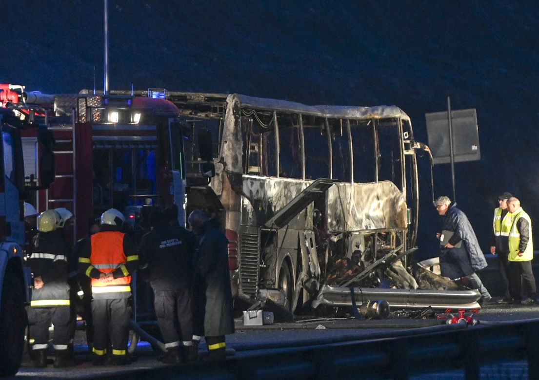 46 ofiar pożaru autokaru w Bułgarii