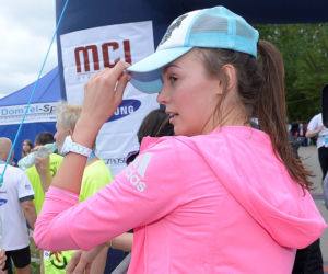 Paulina Krupińska podczas biegu MCI Maraton Mazury