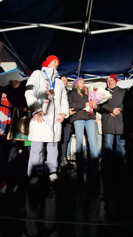 Powitanie Kacpra Tomasiaka w Bystrej 18.02.2026