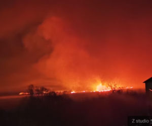 Pożar Biebrzańskiego Parku Narodowego. Zdjęcia Internautów
