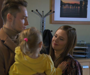 	Barwy szczęścia odc. 2643. Józek (Patryk Pniewski), Gabrysia (Marta Juras), Julcia (Julia Staniszewska)