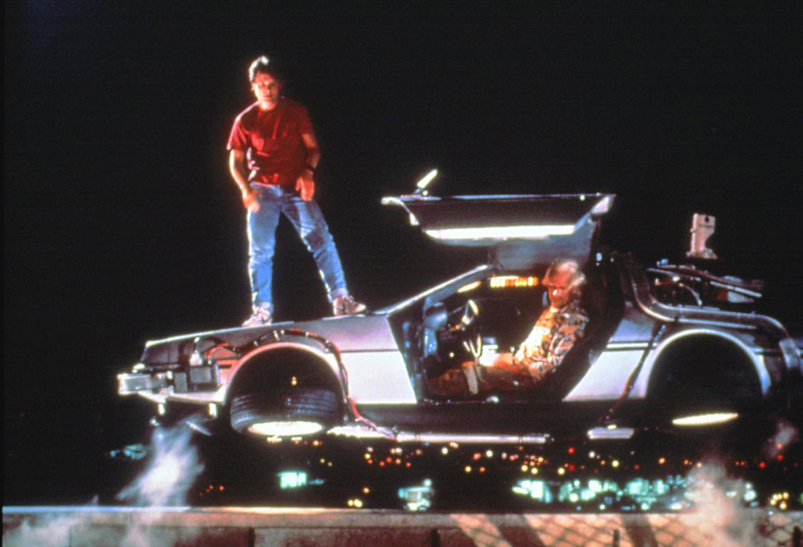 Michael J. Fox i Christopher Lloyd. "Powrót do przyszłości"/"Back to the Future", komedia SF, USA 1985, reż. Robert Zemeckis