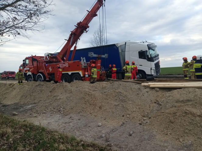 Trudna akcja strażaków z woj. lubelskiego