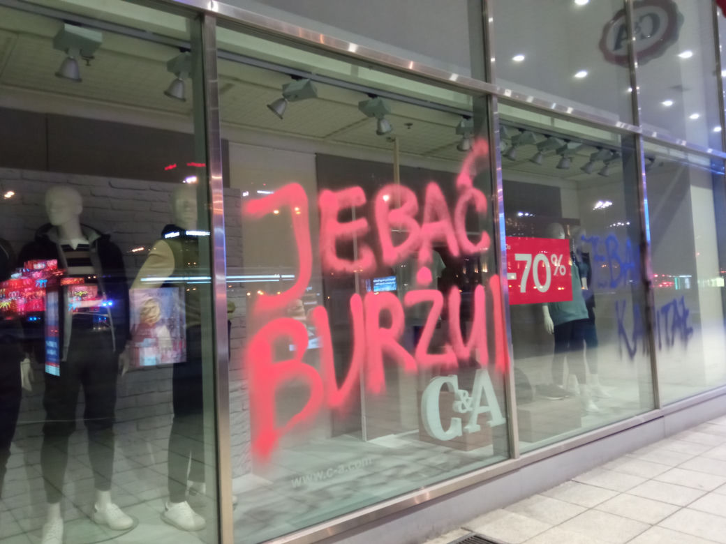 Strajk Kobiet. Pomazane centrum Warszawy
