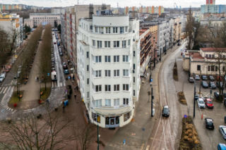 Przedwojenny drapacz chmur przy al. Zwycięstwa 1, Sosnowiec