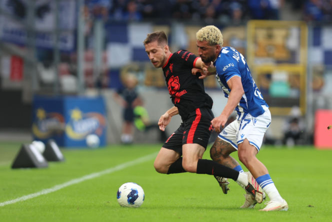 Górnik Zabrze - Lech Poznań: Zdjęcia kibiców i zawodników z meczu 8. kolejki PKO BP Ekstraklasy