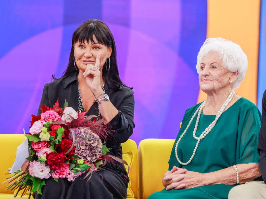 Iwona Pavlović z mężem i mamą w Halo tu Polsat 