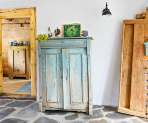 Wnętrze łemkowskiej chaty