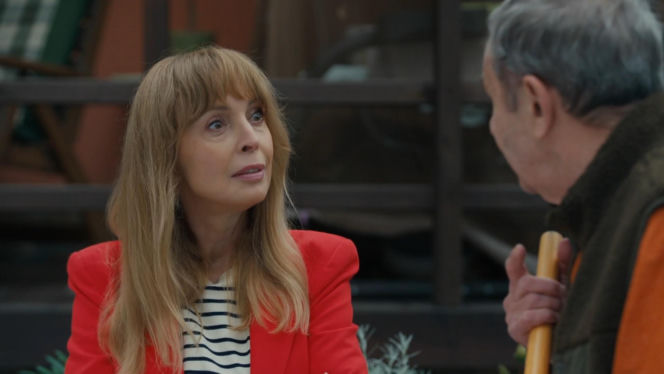 Barwy szczęścia, odc. 3297. Czesław (Marian Jaskulski), Agnieszka (Katarzyna Tlałka)