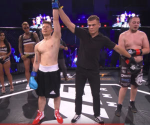 Stifler jako ring girl na FAME MMA 1