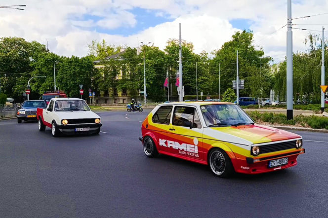 Parada zabytkowych pojazdów w Szczecinie