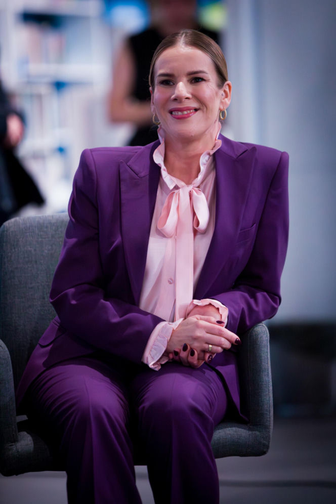 Marta Nawrocka w garniturach