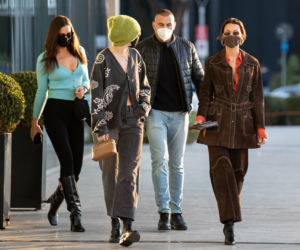 Irina Shayk, Gigi Hadid i Bella Hadid w Mediolanie