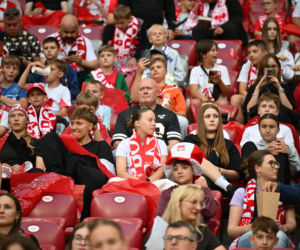 Kibice na meczu Polska-Nigeria