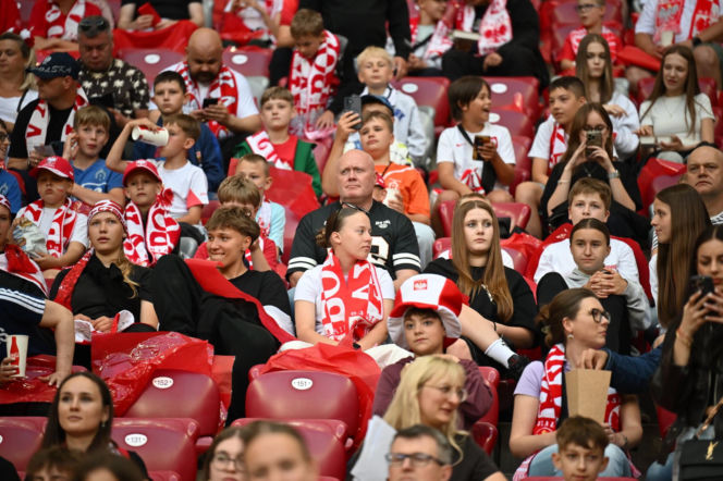 Kibice na meczu Polska-Nigeria