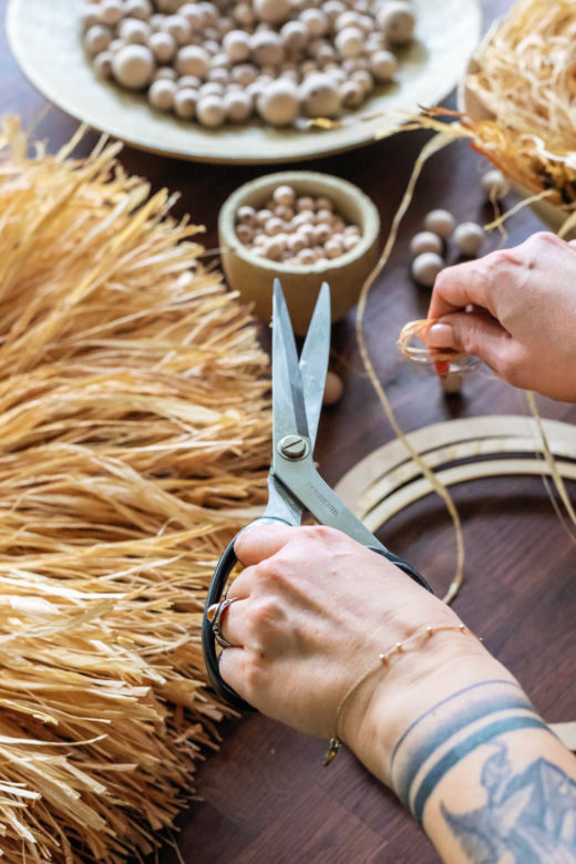 Lustro w stylu boho – instrukcja wykonania  - krok 1