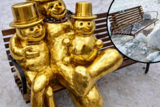 Jakiś bałwan zniszczył mokotowskie bałwanki. Teraz mieszkańcy domagają się pomnika!