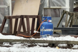 Eksplozja butli w pawilonie na Bielanach