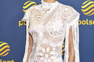 Co ona ma na sobie?! Szroeder wyglądała jak w firance z PRL-u