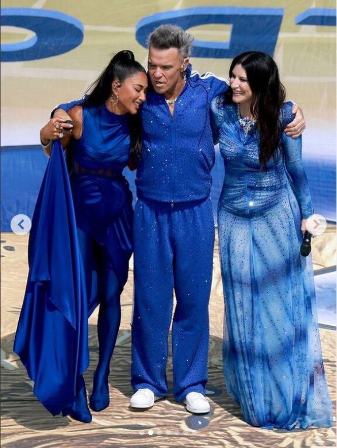 Robbie Williams i Nicole Scherzinger rozgrzali finał mundialu! Ich występ przejdzie do historii