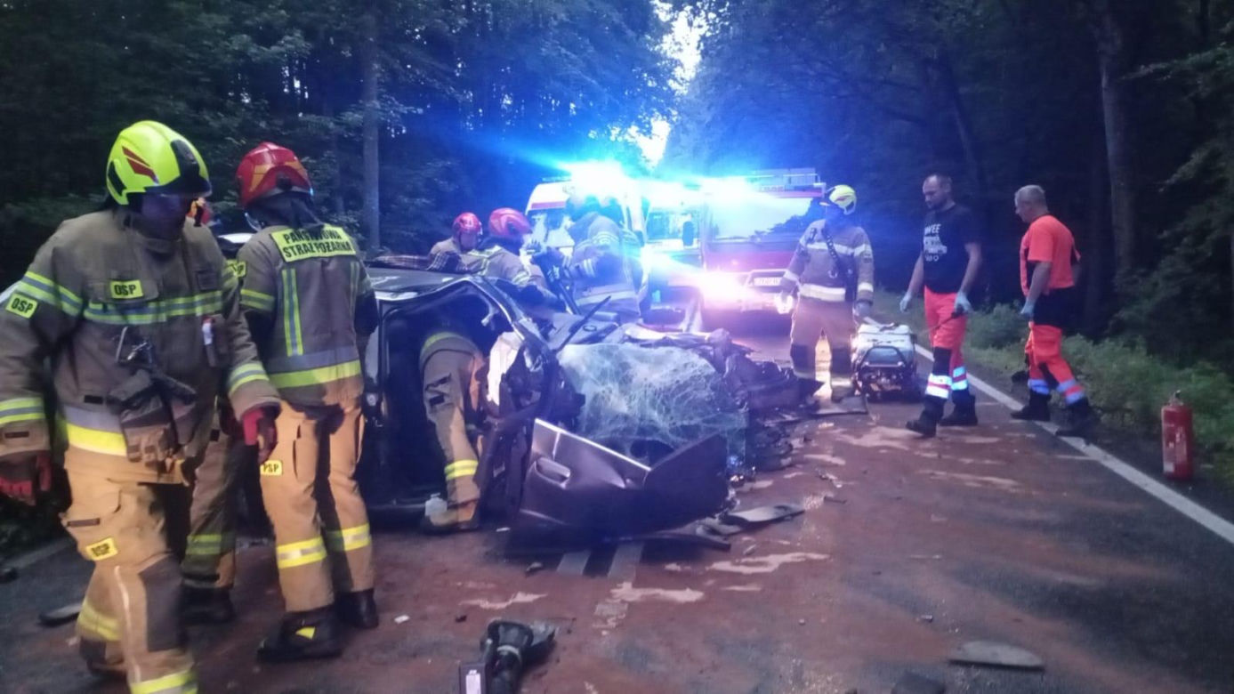 Wypadek na trasie Złocieniec - Siemczyno