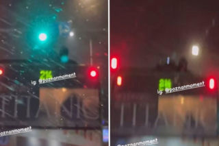  Pasażerowie na gapę… na dachu autobusu w Poznaniu