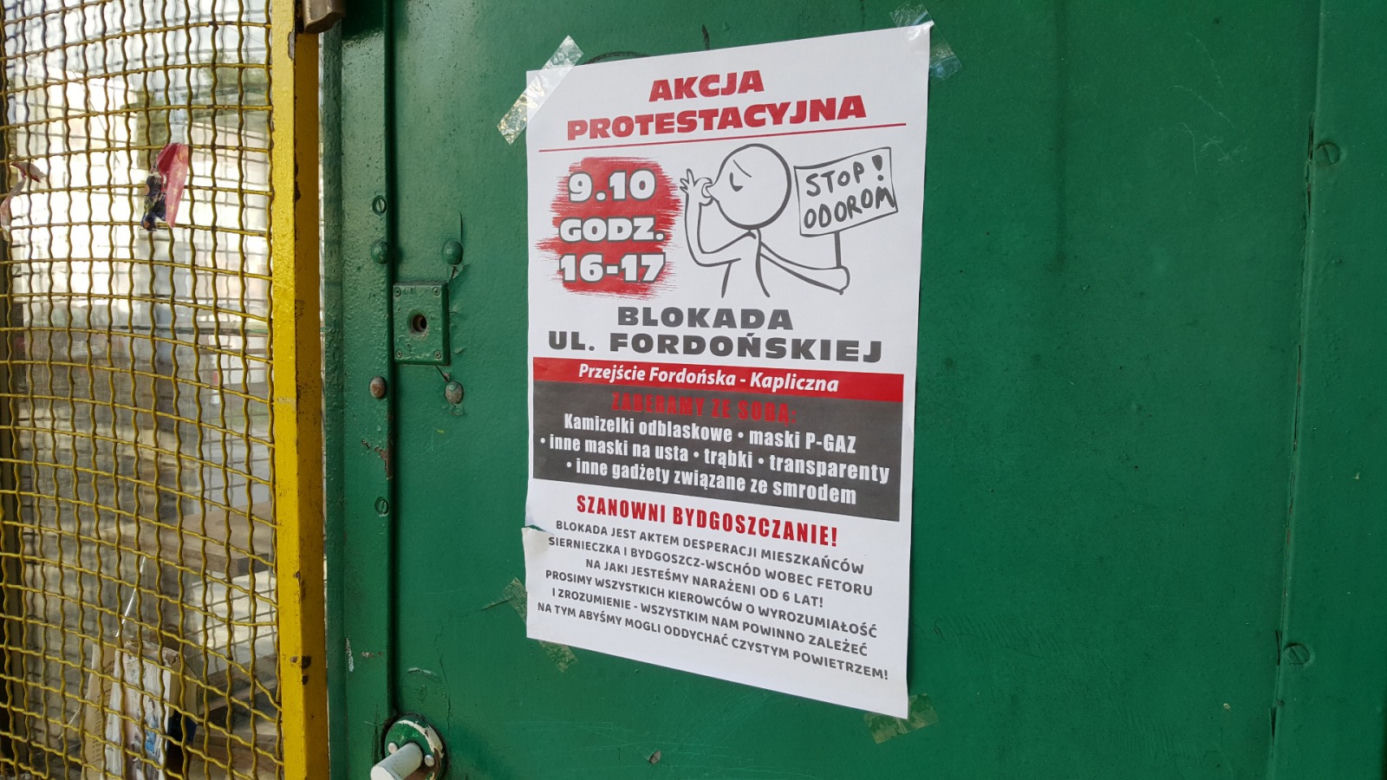 Mieszkańcy Siernieczka zablokowali ul. Fordońską