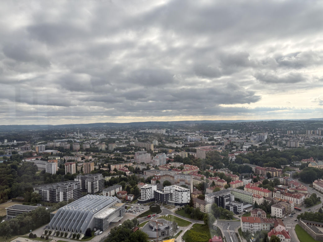 Byliśmy 40, piętrze najwyższego budynku mieszkalnego w Polsce. Widok jest niesamowity