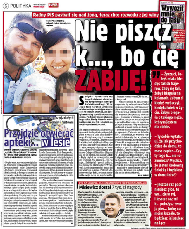 radny Piasecki kat znęcanie sadysta żona