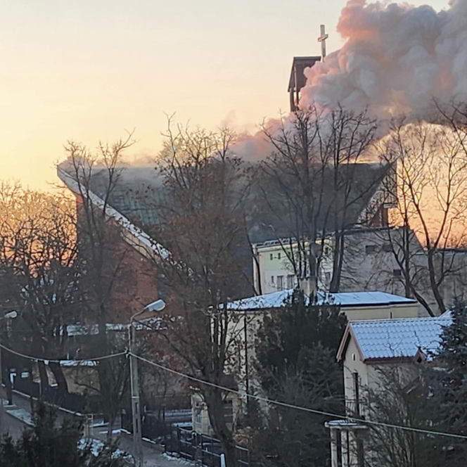 Pożar kościoła w Lublinie. Dramatyczna akcja strażaków!