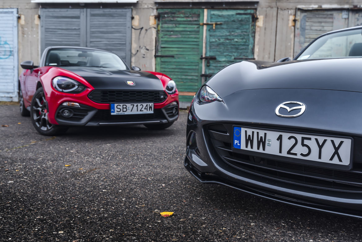 Abarth 124 Spider 1.4 Multiair 170 KM vs. Mazda MX-5 2.0 184 KM