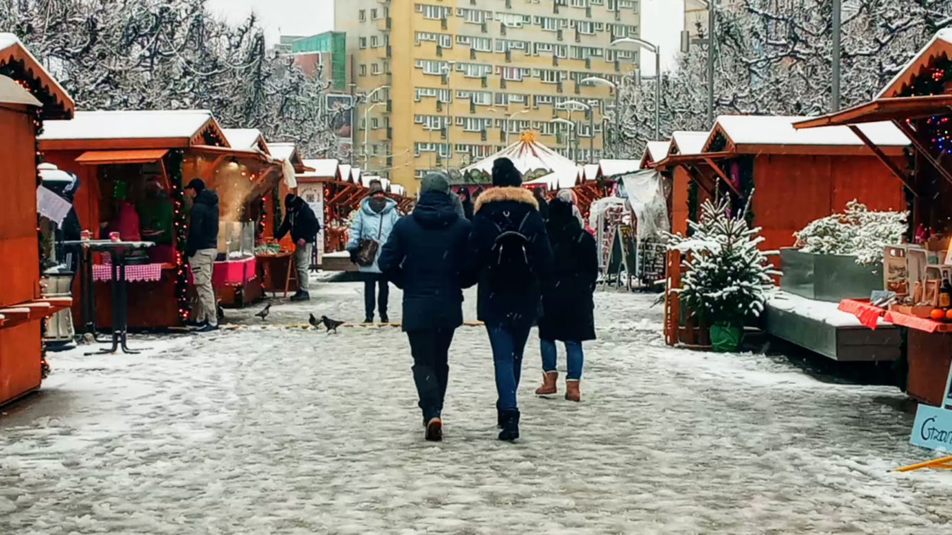 Pierwszy śnieg w Szczecinie