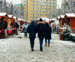 Pierwszy śnieg w Szczecinie