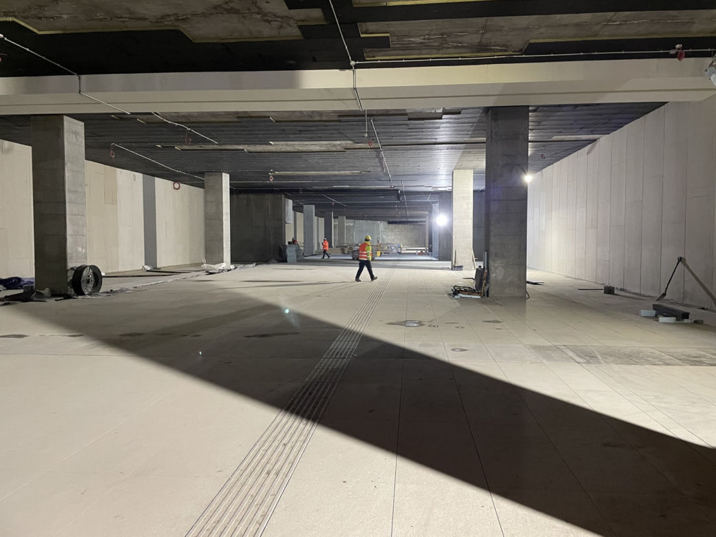 Prace budowlane na stacji kolejowej Warszawa Zachodnia