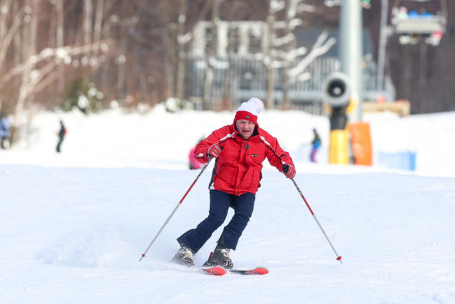 Michał Wójcik z PiS szaleje na nartach