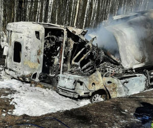 Spalił się we własnym aucie. Tragedia pod Mińskiem Mazowieckim