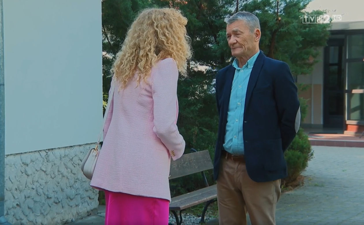 Barwy szczęścia, odcinek 2518: Stefan (Krzysztof Kiersznowski), Żabcia (Hanna Klepacka)