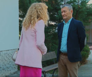 Barwy szczęścia, odcinek 2518: Stefan (Krzysztof Kiersznowski), Żabcia (Hanna Klepacka)
