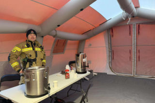 Punkt jest otwarty dla wszystkich, którzy w trudnych warunkach pogodowych potrzebują wsparcia