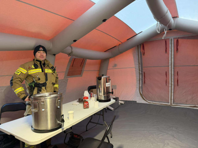 Punkt jest otwarty dla wszystkich, którzy w trudnych warunkach pogodowych potrzebują wsparcia