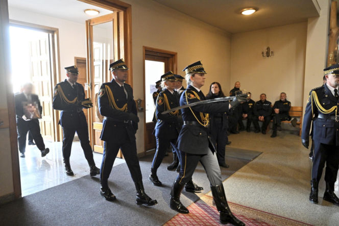 Pogrzeb strażnika miejskiego z Warszawy. Krzysztof zmarł na służbie