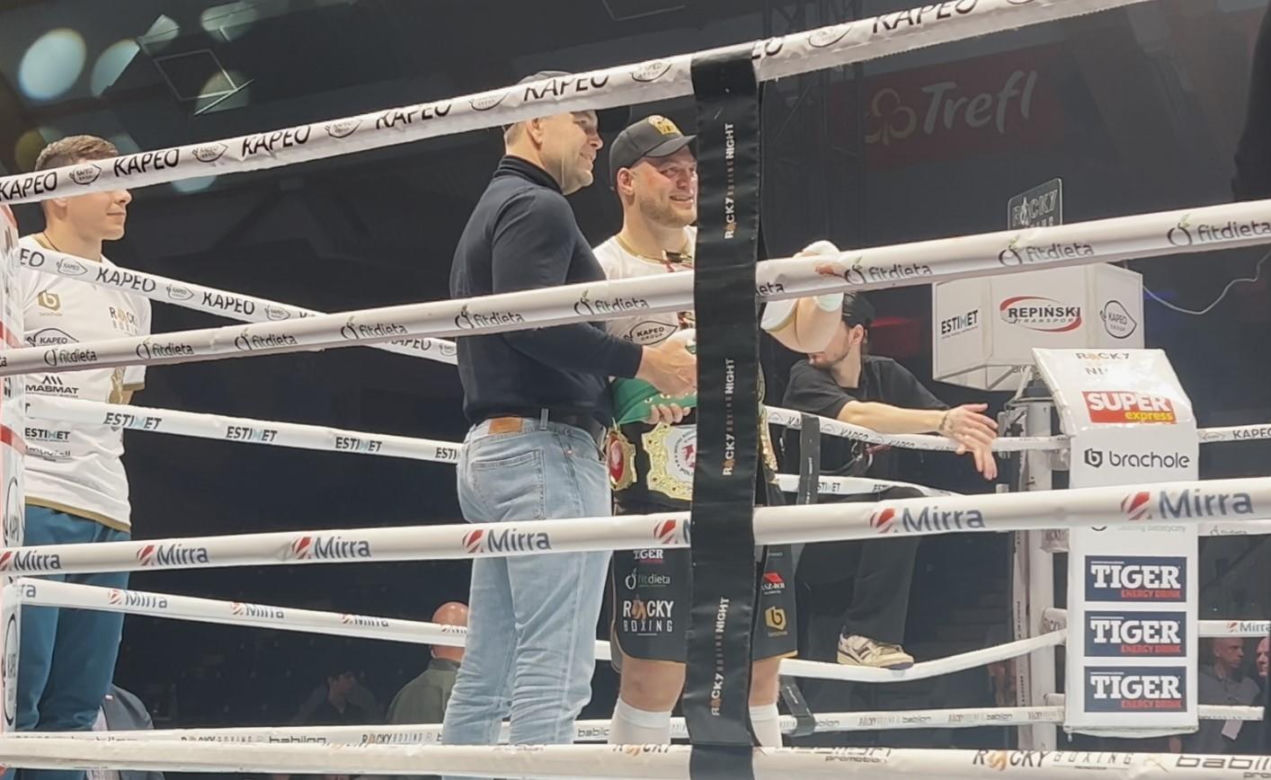 Karol Nawrocki na gali Rocky Boxing Night w Sopocie