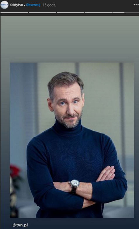 Piotr Kraśko prowadzi  "Fakty" TVN
