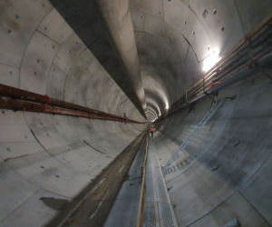 Drążenie tunelu w Świnoujściu - lipiec 2021
