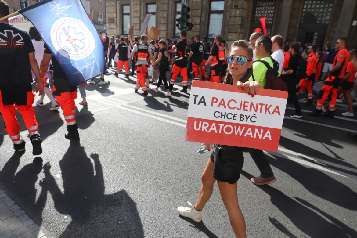 Wielki protest medyków w Warszawie